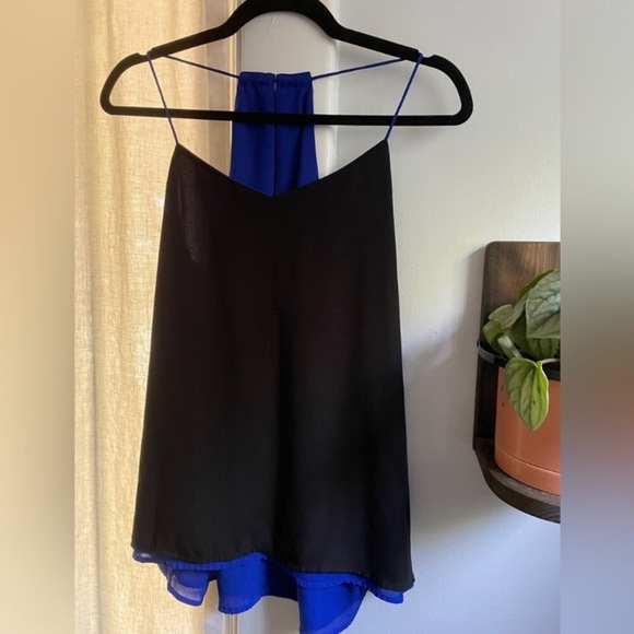EXPRESS Barcelona Reversible Tank in Black and Cobalt Blue - Picture 6 of 12
